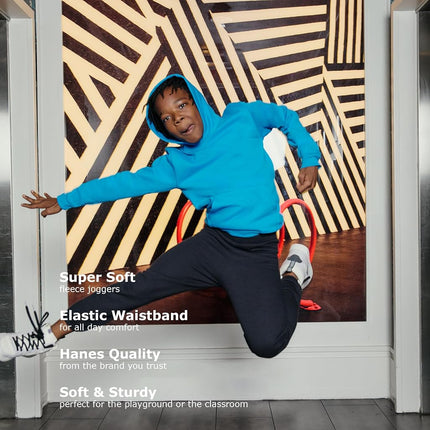 Pantalón de felpa Eco Smart para niños grandes Hanes, azul royal intenso, mediano