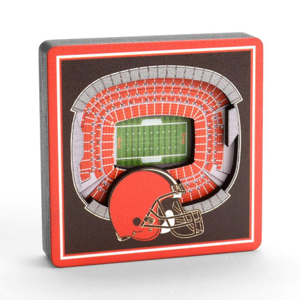 NFL Cleveland Browns - FirstEnergy Stadium 3D StadiumView Magnet3D StadiumView Magnet, Team Colors, Small (8493311)