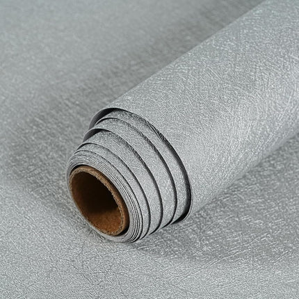 LOVADA Peel and Stick Wallpaper Silver Gray Silk W