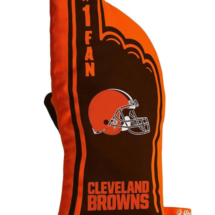 YouTheFan NFL Cleveland Browns #1 Oven Mitt Team Color, 13.25" x 6.5"