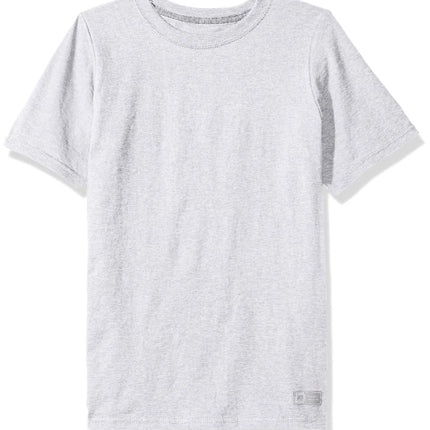 Russell Athletic Big Boys' Cotton Performance Short Sleeve T-Shirt, Ash, Small