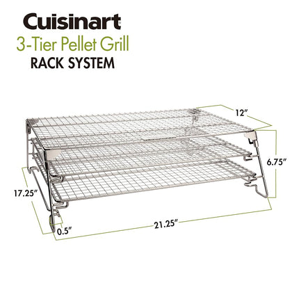 Cuisinart CGR-725 3-Tier Pellet Grill Rack System