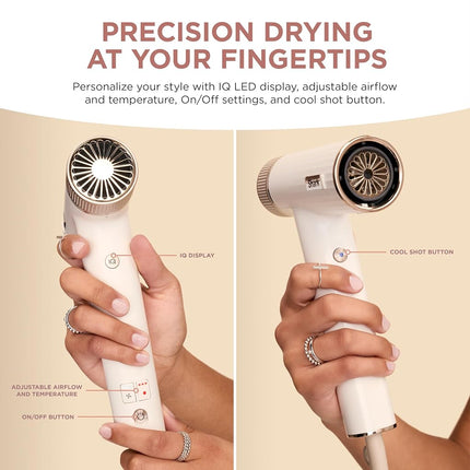 Shark SpeedStyle Essential High-Velocity Dryer with Concentrator, Lightweight, Ionic, No Heat Damage, Best for Straight and Wavy Hair, Silk HD301