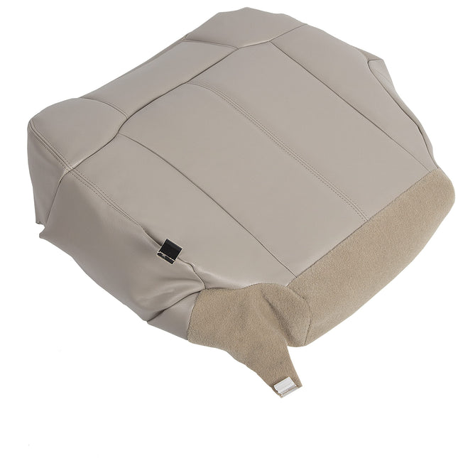 ECOTRIC Driver Bottom Leather Seat Cover Tan for 1