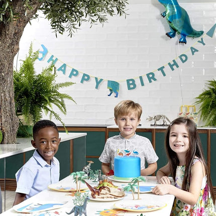 Talking Tables Dinosaur Paper Plates Ideal for girls or boys birthday party, baby shower Sturdy Pack of 8