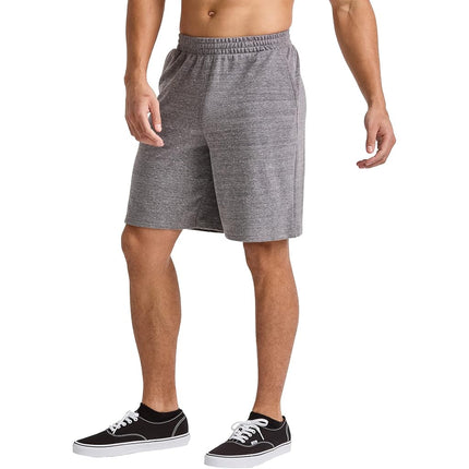 Hanes Originals Homme Short en molleton éponge, short de sport à enfiler, 9 po, Noir 50r Pe Heather, Petit
