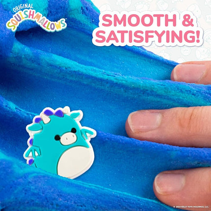 Original Squishmallows Tatiana The Dragon Premium Cloud, 8 oz. Blue Raspberry Scented with 3 Fun Add Ins, Great 6 Year Old Toys, Super Soft Sludge Toy