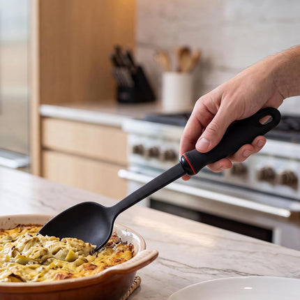 Norpro GRIP-EZ Solid Spoon, Black