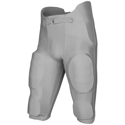 CHAMPRO Boys' Bootleg 2 Integrated Youth Football Pants with Built-in Pads Silver