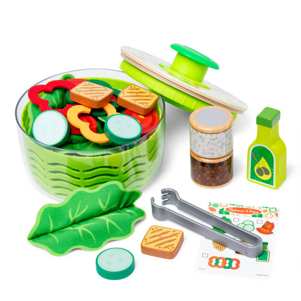Melissa & Doug Salad Spinner Play Set, Pretend Pla