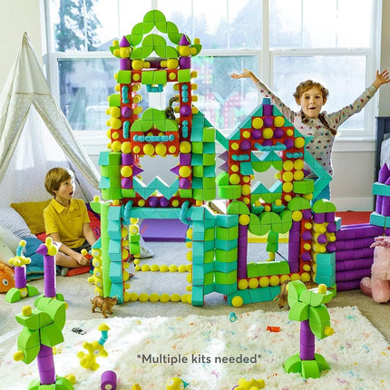 Blockaroo Magnetic Foam Building Blocks - STEM Construction Toys for Boys and Girls, Soft Foam Blocks Develop Early Learning Skills, The Ultimate Bath Toys for Toddlers & Kids - 50 Piece Set