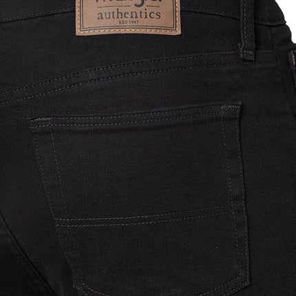 Wrangler Authentics Men's Classic 5-Pocket Regular Fit Jean, Black Flex, 48W x 32L