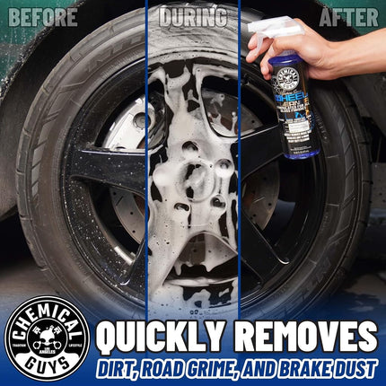 Chemical Guys CLD_203_16 Signature Series Wheel Cleaner, Formated for All Gloss Finishes, Safe for Cars, Trucks, SUVs, Motorcycles, RVs & More 16 fl oz