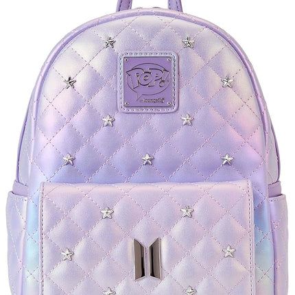 Mini Sac à Dos Iridescent Violet Logo BTS Loungefly