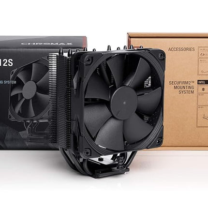 Noctua NH-U12S chromax.black, Quiet High-Performance Tower CPU Cooler