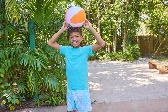 T-shirt basique doux Hurley pour garçons, Cloud Slub, Tropical Twist, 2T