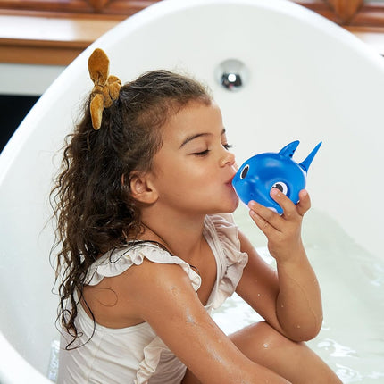 Robo Alive Junior Baby Shark Water-Activated Sing and Swim Bath Toy for Preschoolers by ZURU (Blue, Daddy Shark)