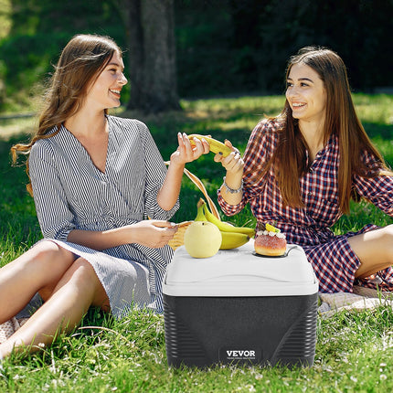 VEVOR Portable Cooler, 8.5 QT Hard Cooler with Ice Retention and Heavy-Duty Handles, Lightweight Rigid Material Insulated Portable Cooler, Suitable for Family Picnics and Short Trips