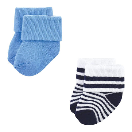 Luvable Friends Unisex Baby Newborn and Baby Terry Socks, Whale, 0-6 Months