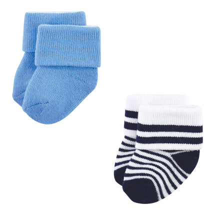 Luvable Friends Calcetines unisex de felpa para recién nacido y bebé, ballena, 0-6 meses