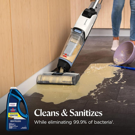 BISSELL Hard Floor Sanitize Formula, 25041, 64 Fl Oz CrossWave & Spinwave, Use on Sealed Hard Floors, Orange Bloosom