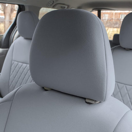 FH GROUP Housses de siège sur mesure en néoprène pour Toyota Sienna 2011-2020 avec insert Neosupreme résistant à l'eau - Ensemble avant CM5020SOLIDGRAY-FRONT-AVC