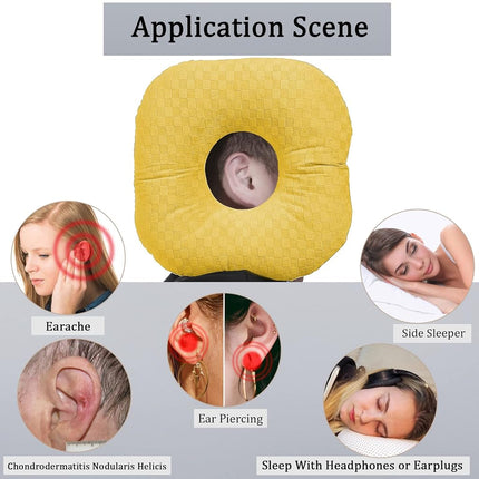 Wuronsa Ear Piercing Pillow with Hole for Cartilage Piercings, CNH Support