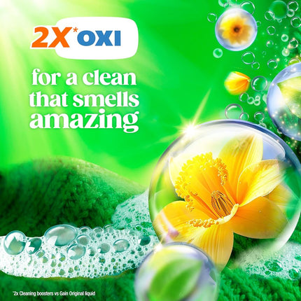 Gain flings! Laundry Detergent Soap Pacs HE Compatible 60 ct Long Lasting Scent Original Scent