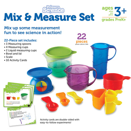 Learning Resources LER2783 Juego de actividades de mezclar y medir, herramientas de mezcla para experimentos, 22 piezas, a partir de 3 años