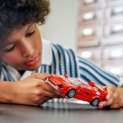LEGO® Speed Champions Ferrari F40 Supercar 76934 Buildable Vehicle, Toy Model Car Playset with Driver Minifigure, Collectible Building Set for Kids, Toy for Boys and Girls