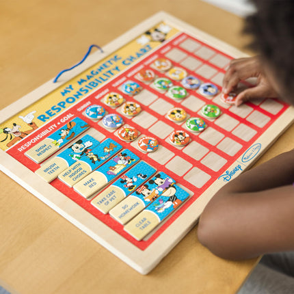 Melissa & Doug Disney Mickey Mouse Clubhouse My Magnetic Responsibility Chart - Toddler Routine, Kids Reward Board, Reward Chart for Toddlers and Kids Ages 3+