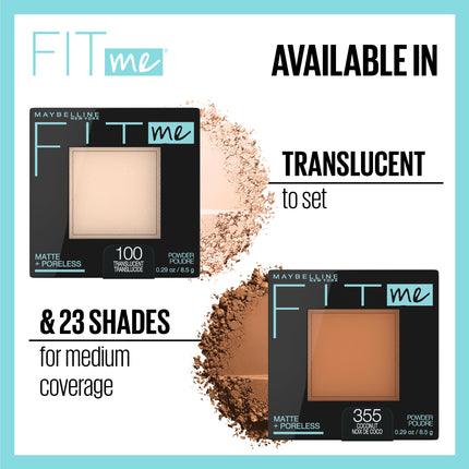Poudre Maybelline New York Fit Me Matte Plus Poreless - 310 Sun Beige