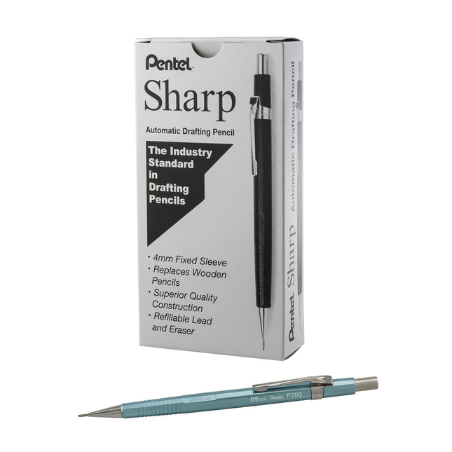 Pentel Sharp Mechanical Pencil, (0.9mm), Metallic 