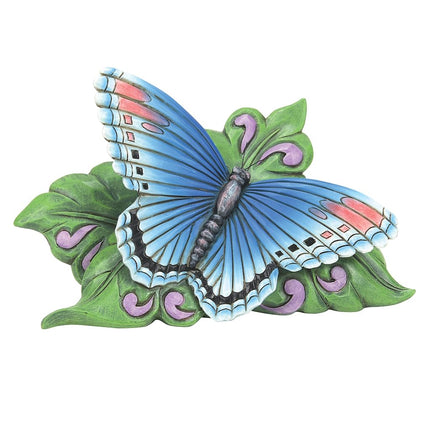 Enesco Jim Shore Heartwood Creek Mini Red Spot Purple Butterfly Figurine 3 Inch, Multicolor, 6014427