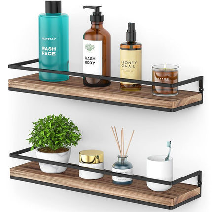 Meangood Floating Shelves Wall Mounted Set of 2, R