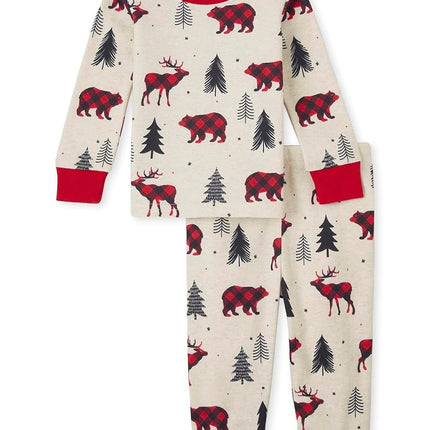 The Children's Place Bebé y Niños, Conjuntos de Pijama Navideños a Juego para Hermanos, Forro Polar, Equipo de Primos 2023, XX-Grande