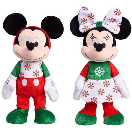 Just Play Disney Holiday Feature Plush - Mickey, Kids Toys for Ages 3 Up