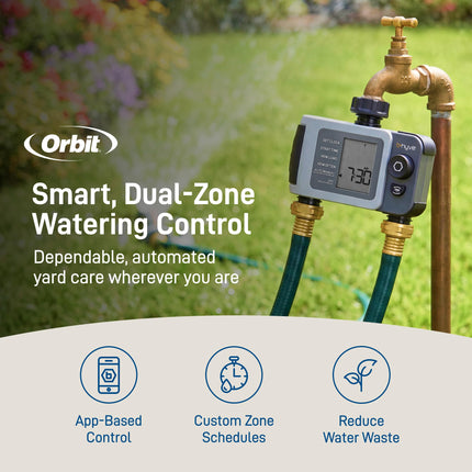 Orbit Sprinkler, Gray, Add-on 2 Outlet Timer