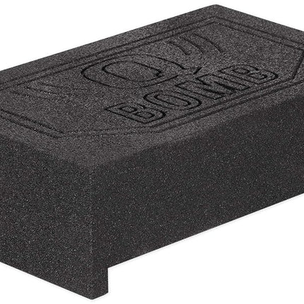 ROCKVILLE RQT10 10" Bedliner Sprayed Shallow Sealed Car/Truck Sub Box Enclosure