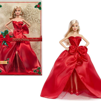 ​Barbie Signature Doll, 2026 Holiday Barbie Blonde