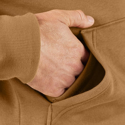 Dickies Men's Pullover Fleece Hoodie Hooded Sweatshirt, Brown Duck, M