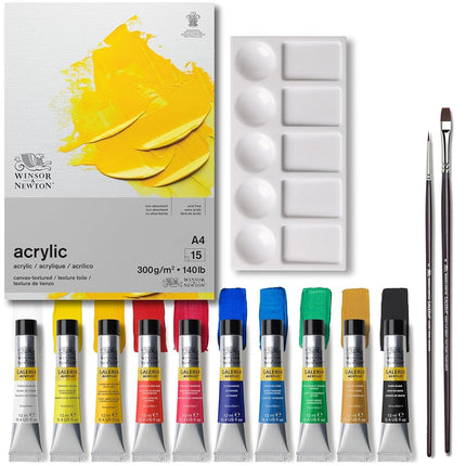 Winsor & Newton - Acrylic Colour Paint - Acrylic Paint Sets - Winsor and Newton - Galeria Acrylic Colour - 14 Peice Set