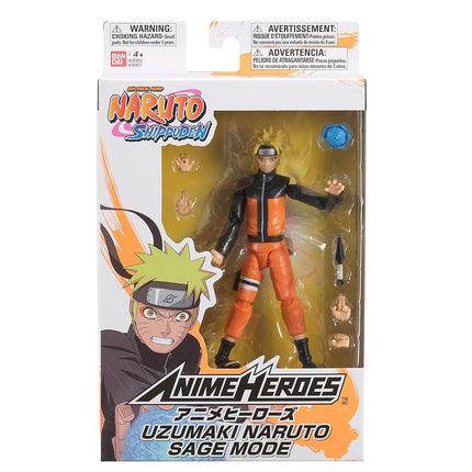 Anime Heroes Bandai America Naruto Sage Mode Naruto 6.5 Action Figure