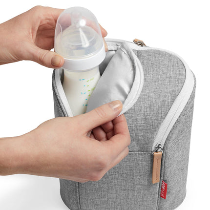 Bolsa para dos biberones Skip Hop Grab and Go, gris melange