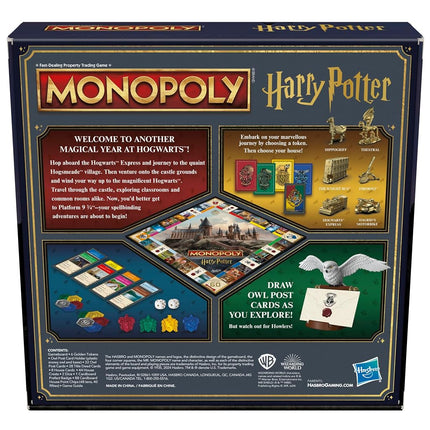 Monopoly Harry Potter Edition Board Game | A Magical Adventure in Hogwarts | From 8 Years | 2 to 6 Players | Family Games | Gifts for Children and Adults