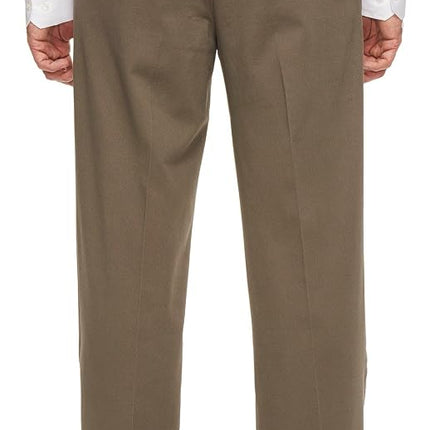Dockers Pantalón de hombre, talla grande, Easy Khaki, casual, con pliegues, Dark Pebble, 44W x 28L