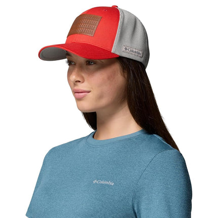 Columbia Unisex Adult PFG Logo Mesh Ball Cap, Super Sonic, XXL