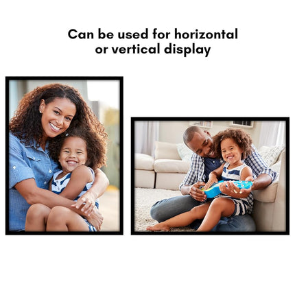 Americanflat 22x30 Picture Frame with Polished Plexiglass - Streamline Collection - Thin Border Picture Frame for Wall Display - Hanging Hardware Included - black