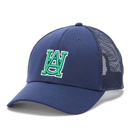 Under Armour Mens Blitzing Trucker Hat, (410) Midnight Navy / / Team Kelly Green, One Size