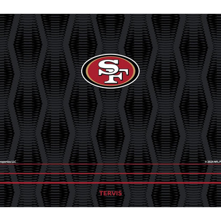 Bouteille d'eau Tervis Venture NFL® San Francisco 49ers - Gobelet isotherme à triple paroi pleine vitesse, garde les boissons froides et chaudes, 1 L, acier inoxydable